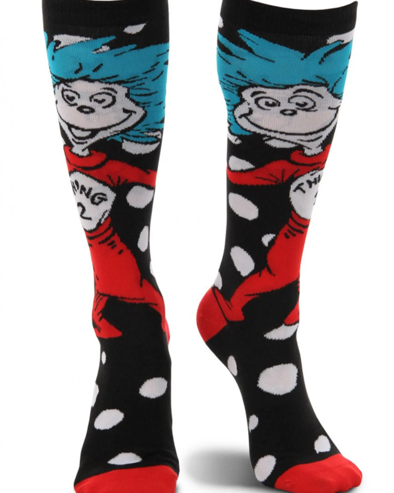Elope Thing 1 & 2 Knee High Costume Socks Cheap