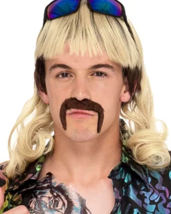 * Tiger Joe Wig And Moustache Kit Cheap