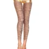 Music Legs Tiger Print Tights New