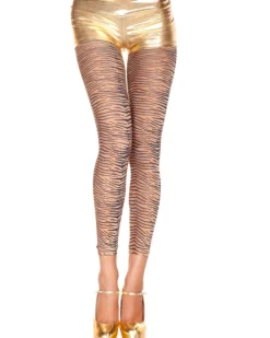 Music Legs Tiger Print Tights New