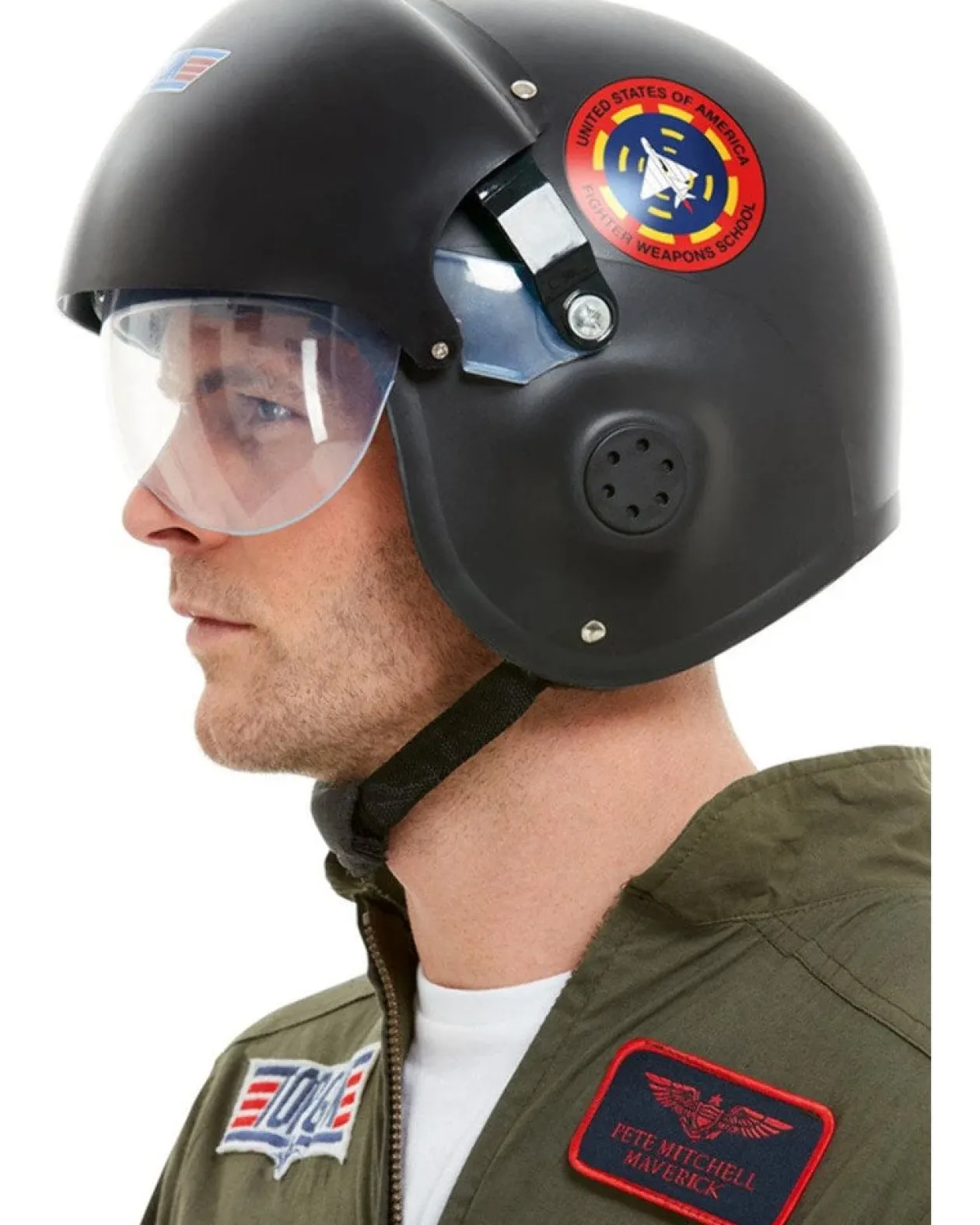 Smiffys Top Gun Deluxe Helmet New