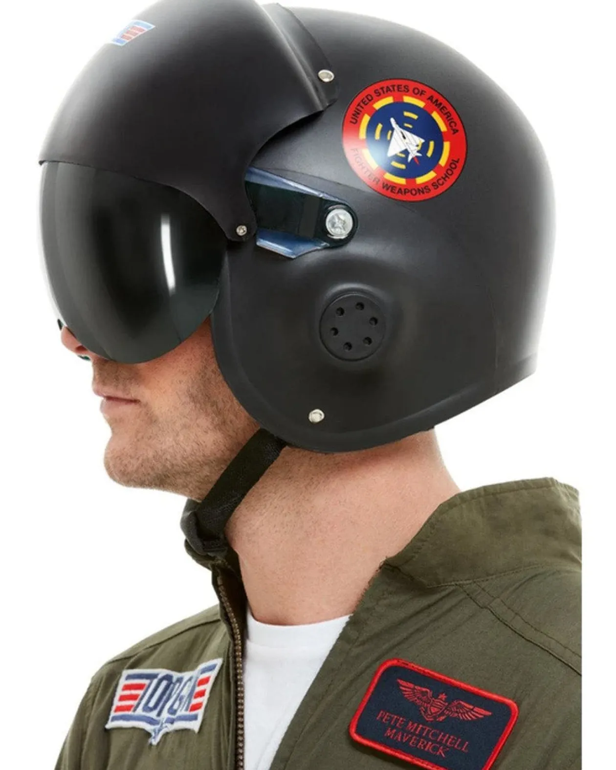 Smiffys Top Gun Deluxe Helmet New