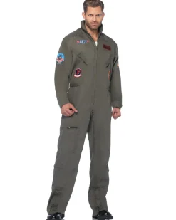 Leg Avenue Top Gun Flight Suit Mens Costume Outlet
