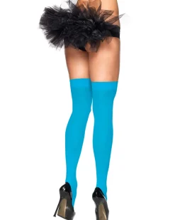 Leg Avenue Turquoise Opaque Thigh High Stockings Shop