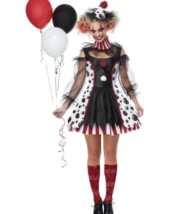 California Costumes Twisted Clown Womens Costume New