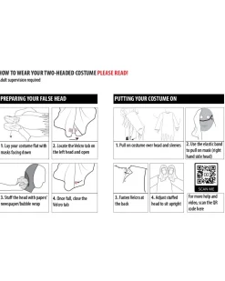 Morphsuits Two Headed Ghoul Kids Costume Cheap