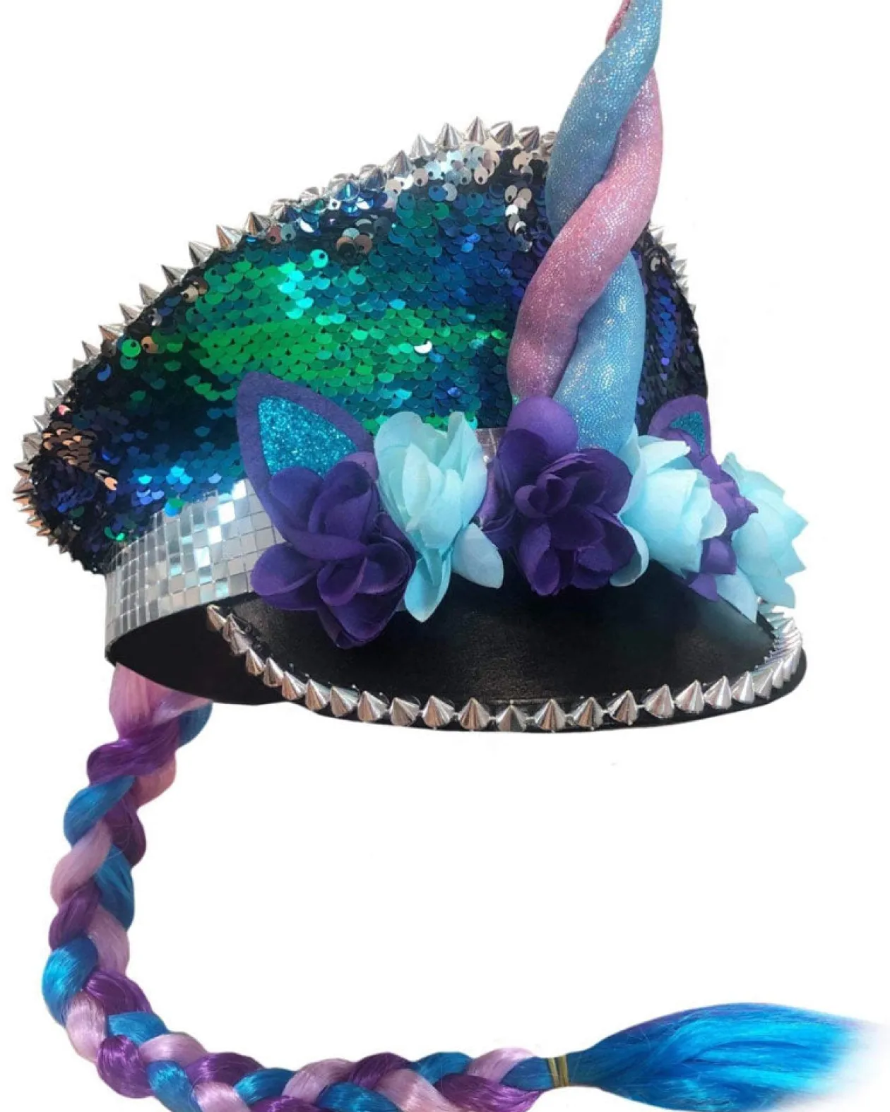Sweidas Unicorn Sequin Festival Hat With Plait Flash Sale