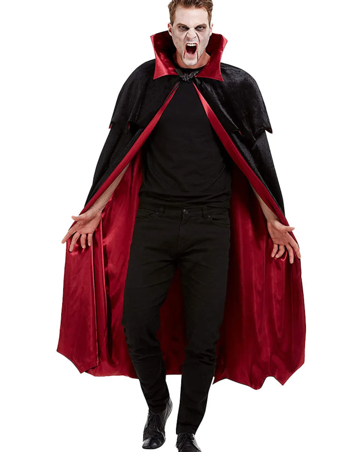Smiffys Vampire Deluxe Cape Flash Sale