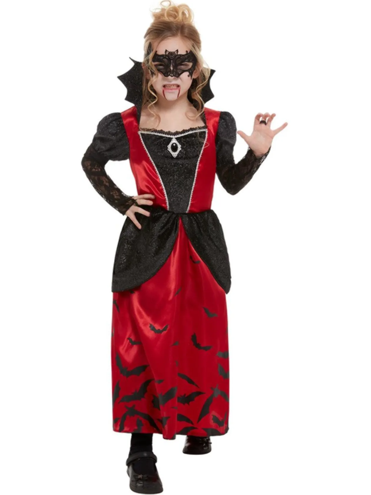 Smiffys Vampire Girls Costume With Eyemask Store