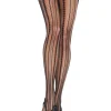 Leg Avenue Vintage Pinstripe Net Pantyhose Cheap