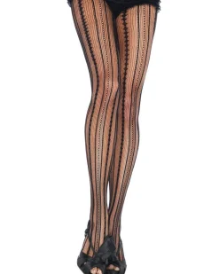 Leg Avenue Vintage Pinstripe Net Pantyhose Cheap