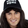 Allaura Wigs and Hair Wayne Black Mullet Wig With Black Cap Online