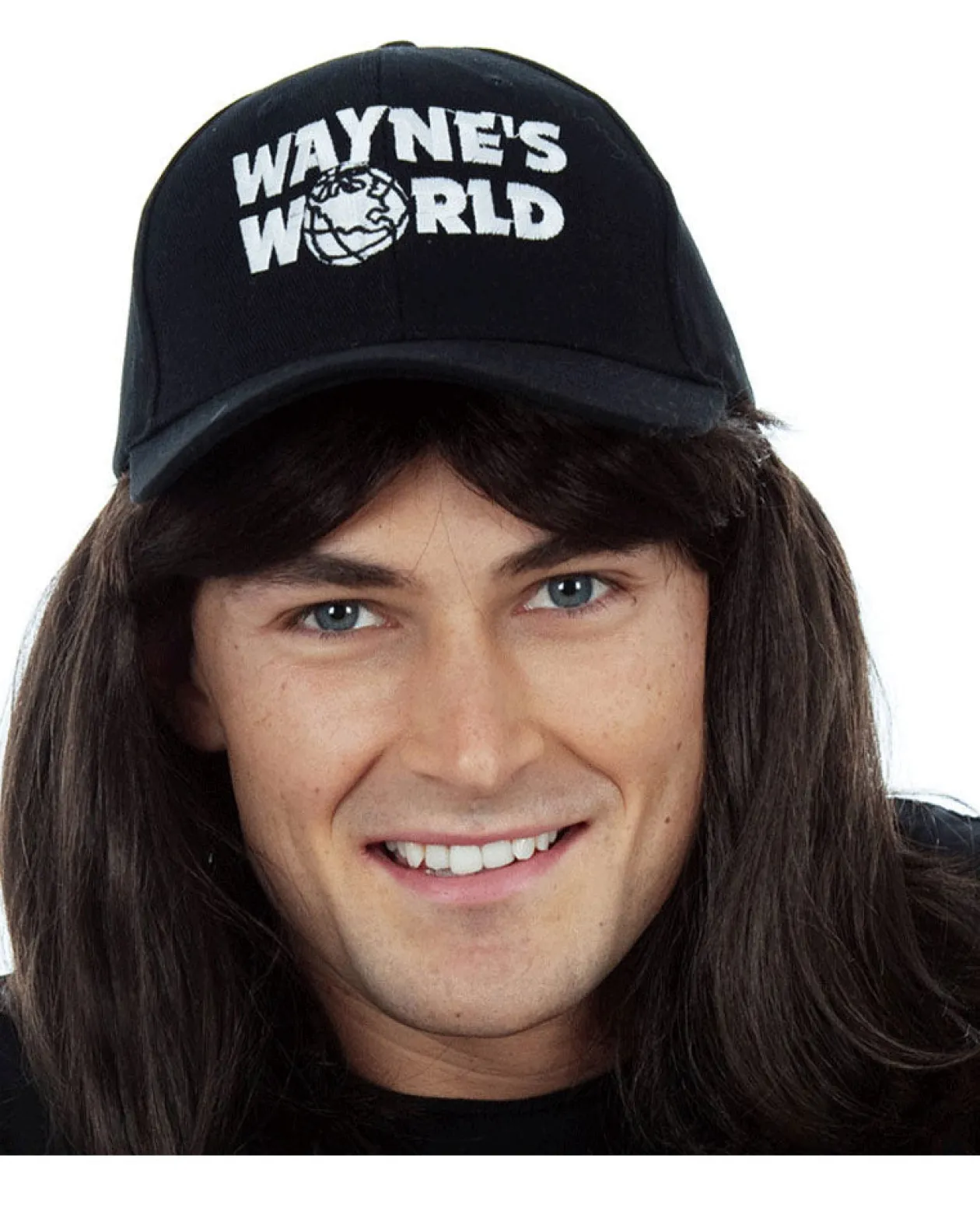 Allaura Wigs and Hair Wayne Black Mullet Wig With Black Cap Online