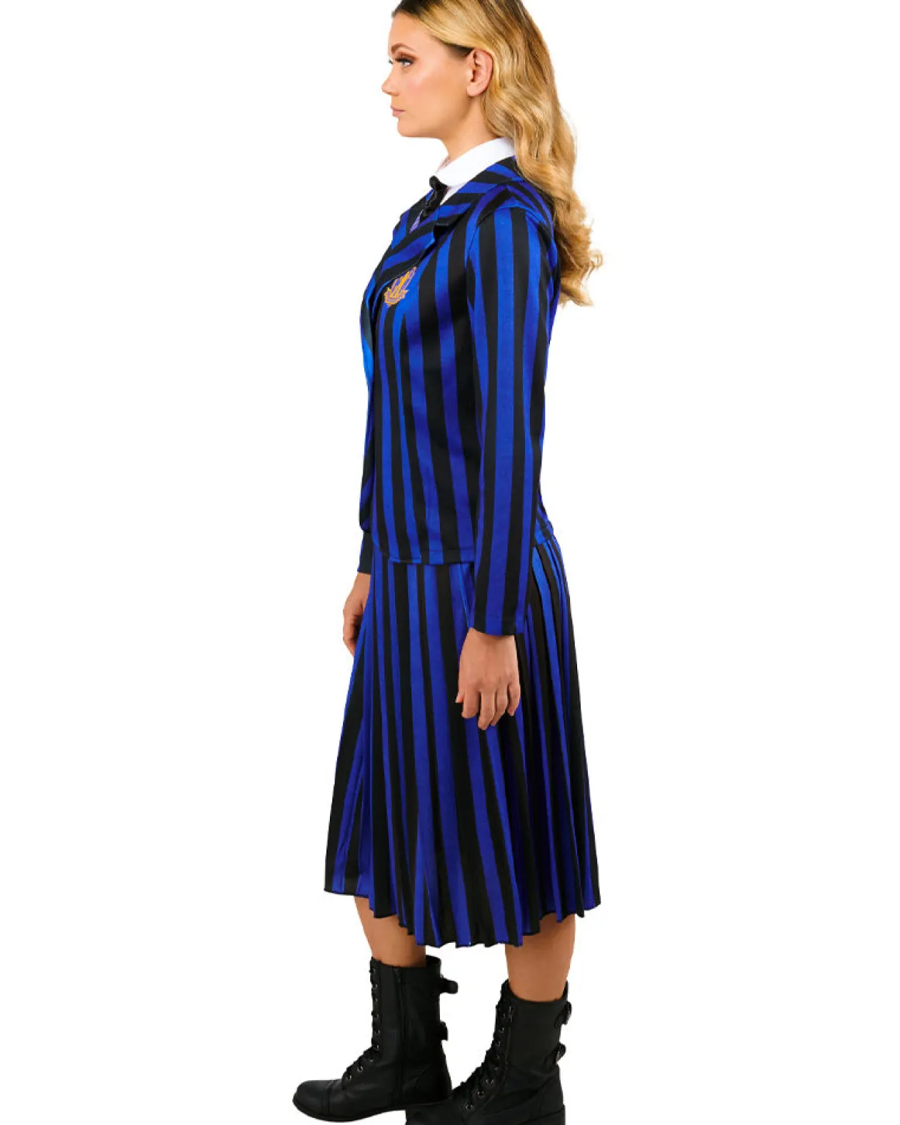 Rubies Wednesday Nevermore Academy Blue Enid Deluxe Womens Costume Hot