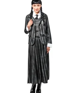 Rubies Wednesday Nevermore Academy Black Wednesday Deluxe Womens Costume Fashion