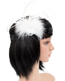 Sweidas White And Black Gatsby Headband Best Sale
