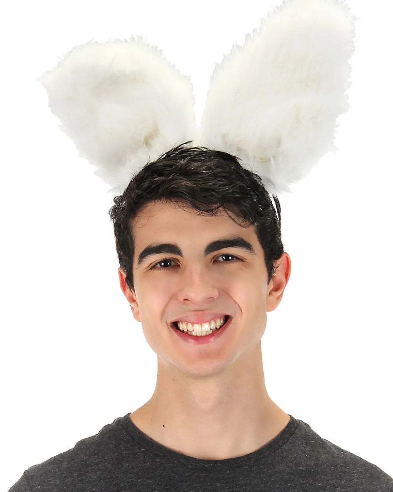 Elope White Bendy Bunny Ears Headband Flash Sale