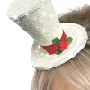 Smiffys White Christmas Top Hat Headband Online