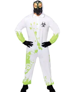 Amscan AU White Hazmat Suit Mens Costume Shop