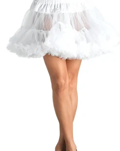 Leg Avenue White Layered Tulle Womens Plus Petticoat Online