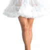 Leg Avenue White Layered Tulle Womens Petticoat Flash Sale