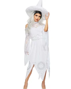 Seeing Red White Mystic Witch Womens Costume Cheap