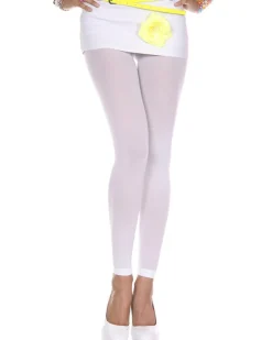 Music Legs White Opaque Capri Leggings Online