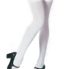 Leg Avenue White Opaque Thigh High Stockings Online