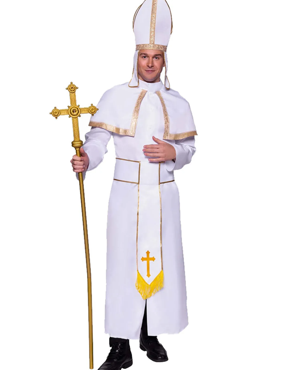Leg Avenue White Pope Mens Costume Shop