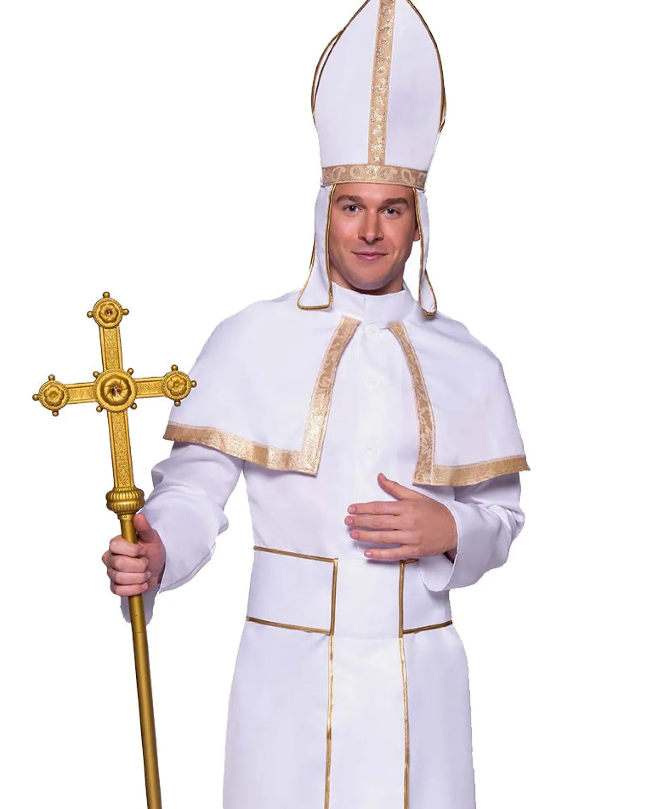 Leg Avenue White Pope Mens Costume Shop