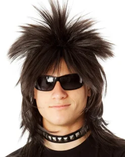 Allaura Wigs and Hair Wild Punk Black Wig Hot