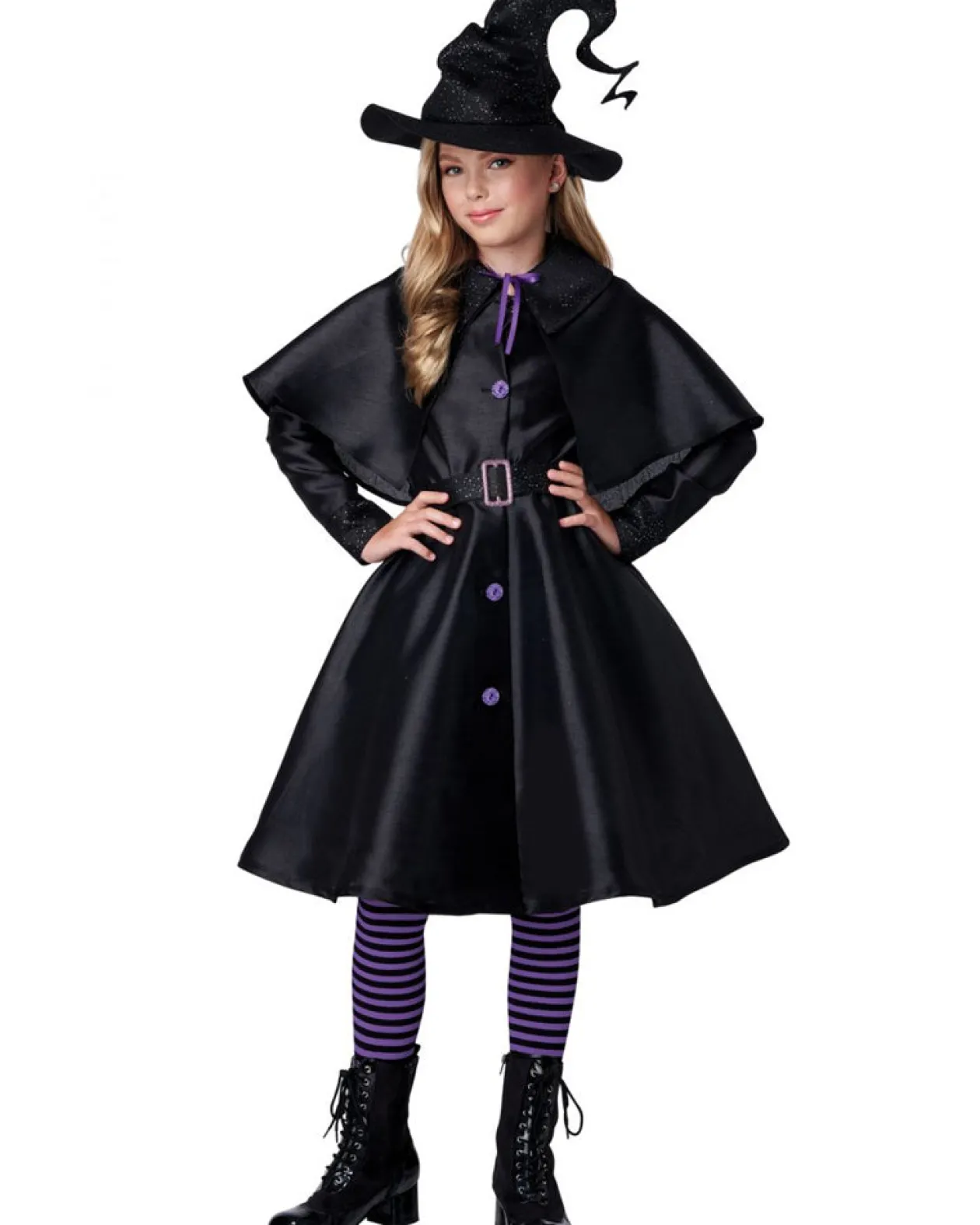 California Costumes Witch Coven Coat Girls Costume New