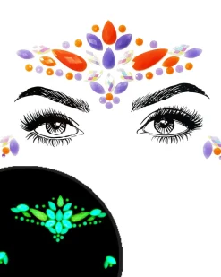 Sweidas Witch Glow In The Dark Face Jewels Sale