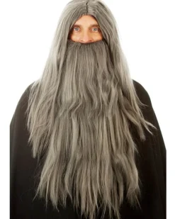 Allaura Wigs and Hair Wizard Beard And Grey Wig Hot