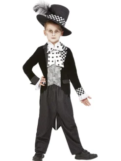 Smiffys Wonderland Dark Mad Hatter Boys Costume Shop