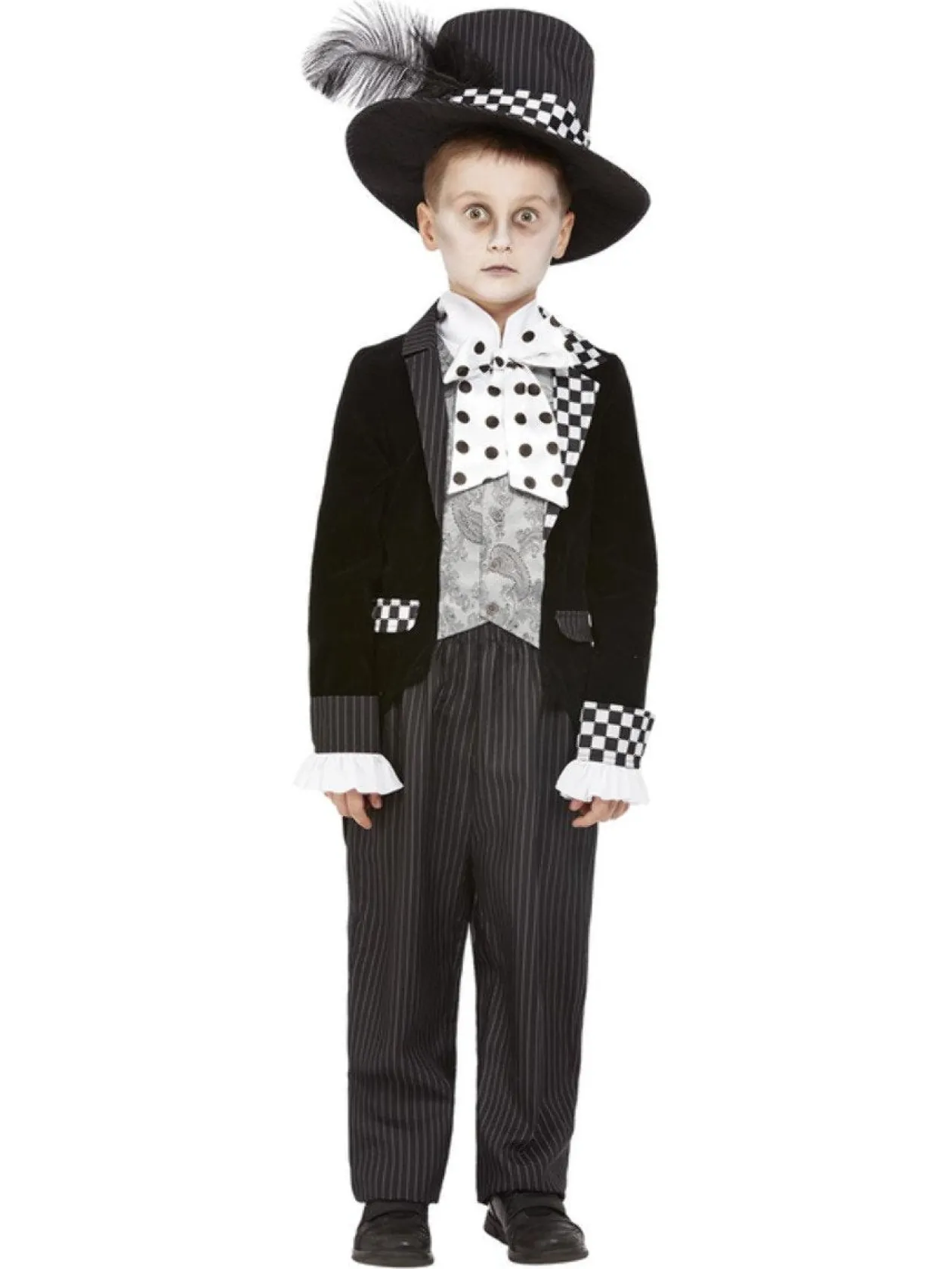 Smiffys Wonderland Dark Mad Hatter Boys Costume Shop