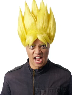Costume Culture by Franco Yellow Warrior Anime Wig Flash Sale