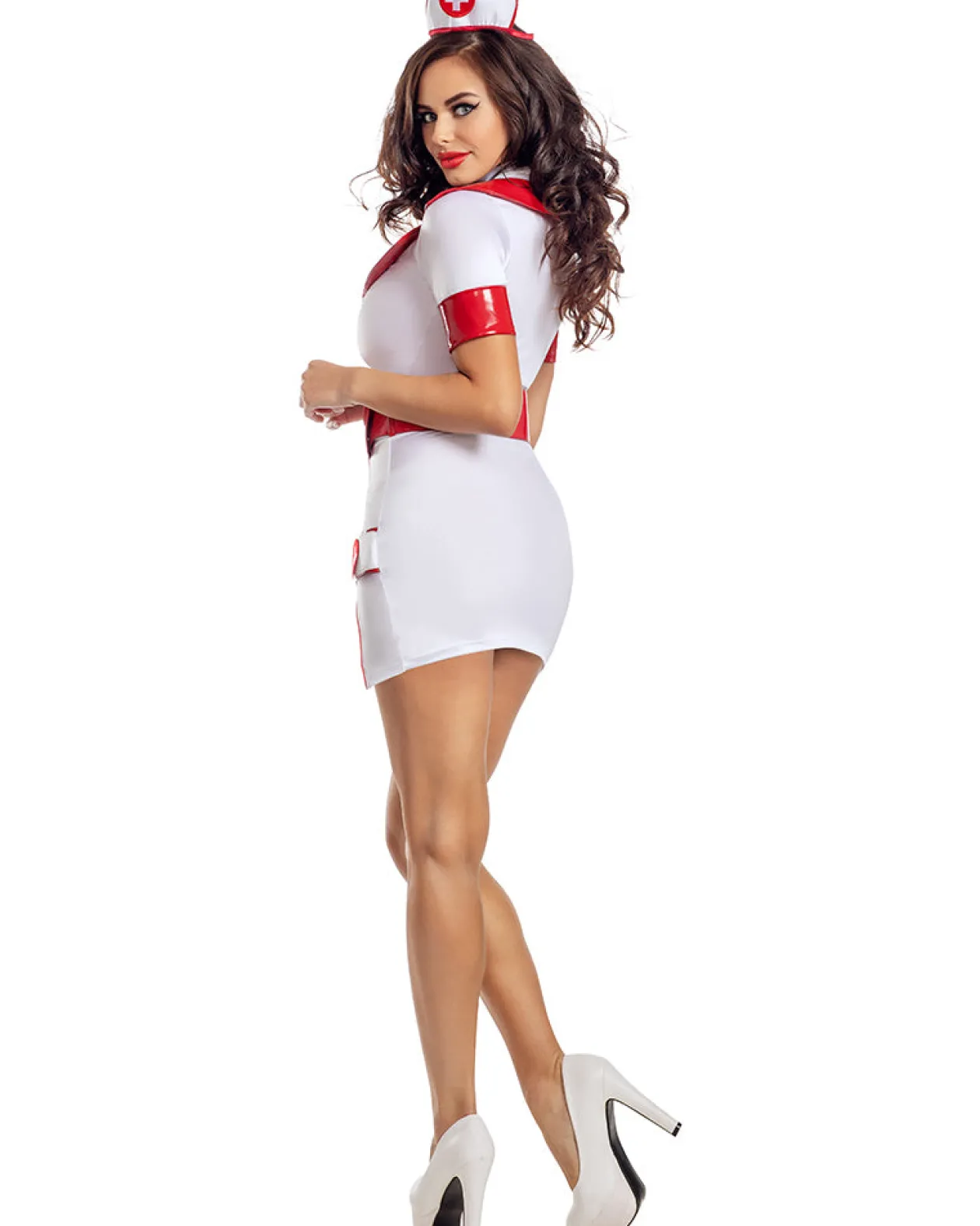 Party King Zip Up Nurse Womens Costume Store