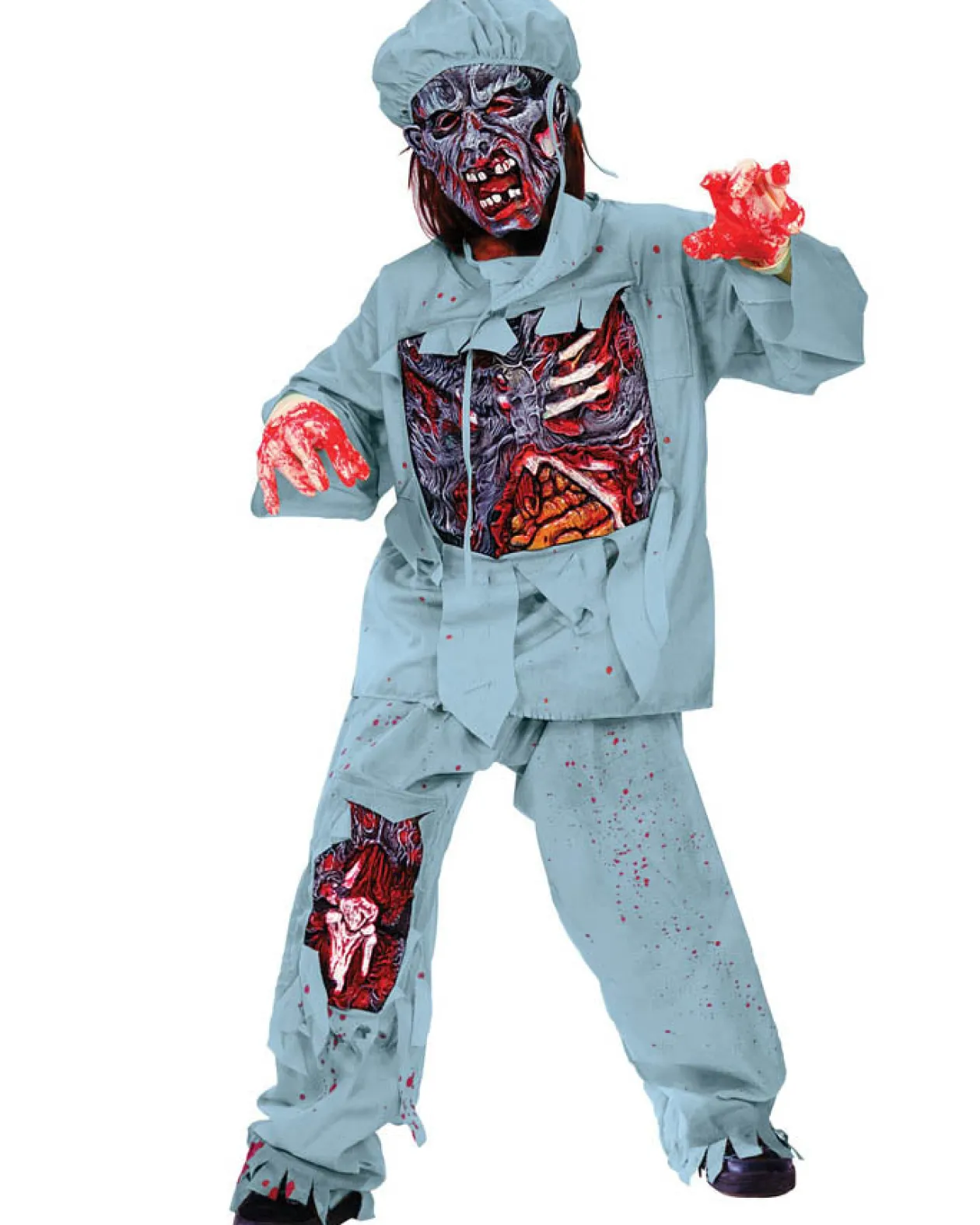 Fun World Zombie Doctor Boys Costume Hot