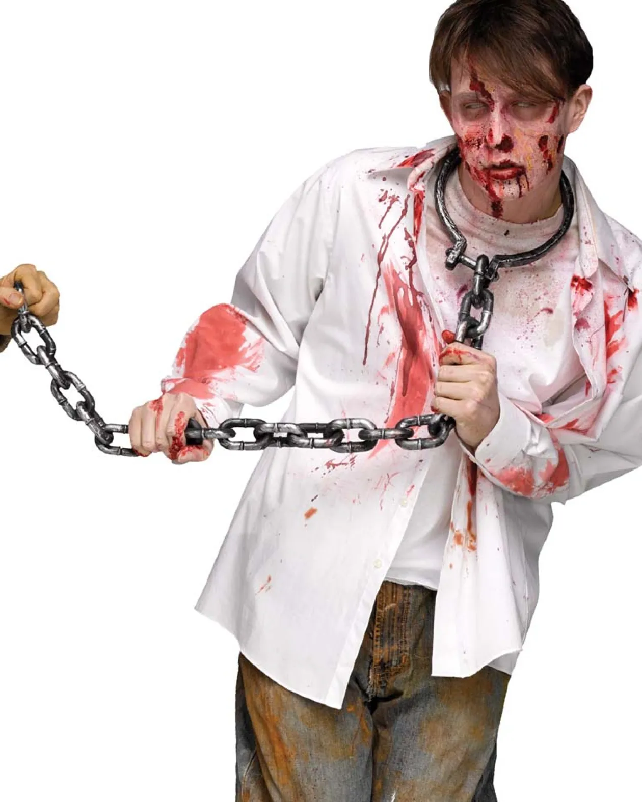 Fun World Zombie Leash With Chain Fashion